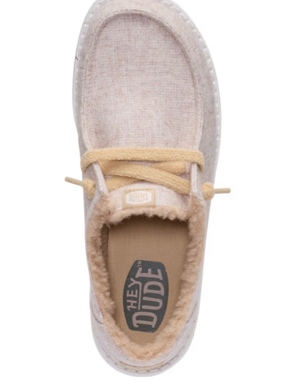 Hey Dude Wendy Slip-On Moccasins in Light Beige and Tan